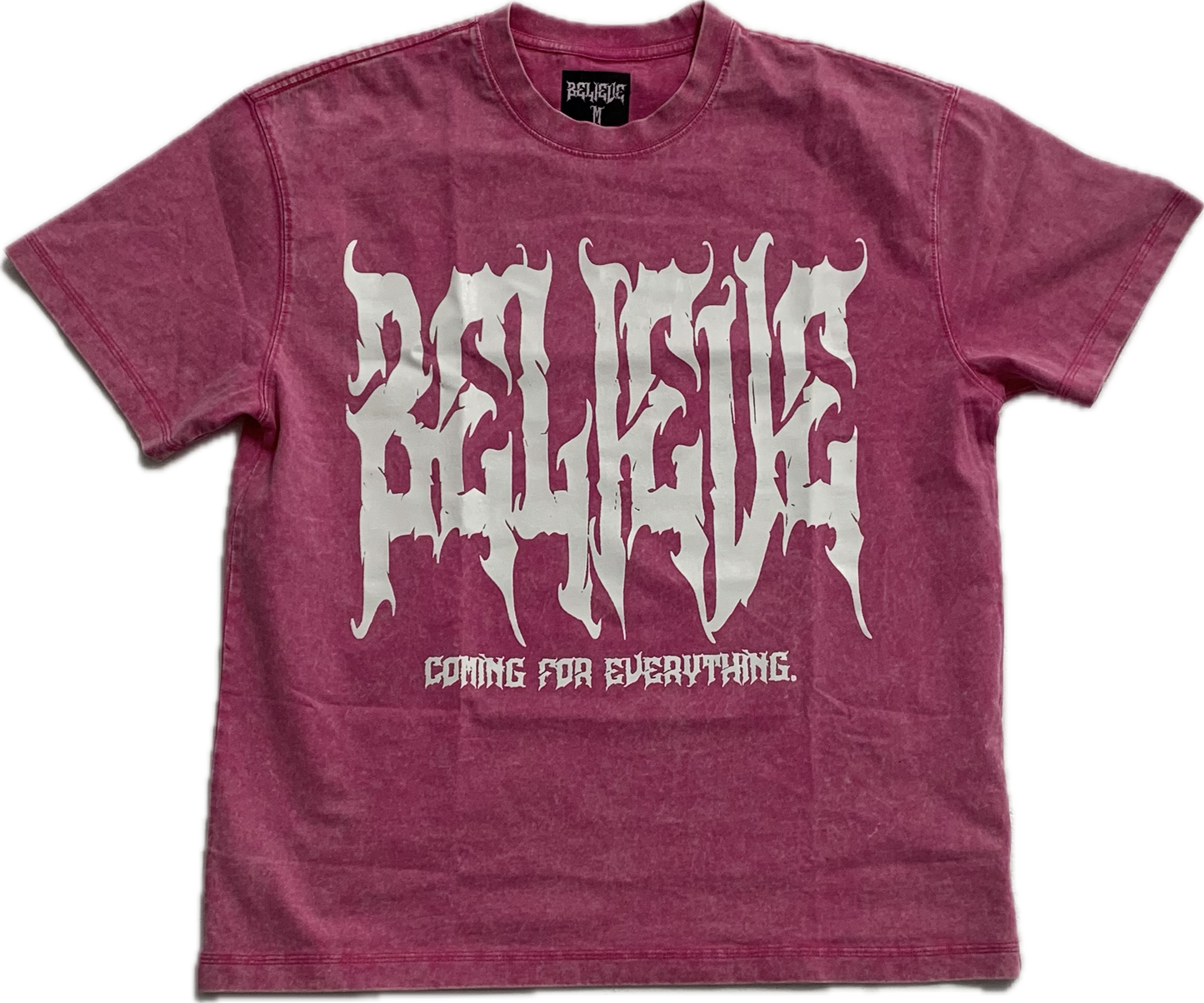 BLV washed tee (PINK)