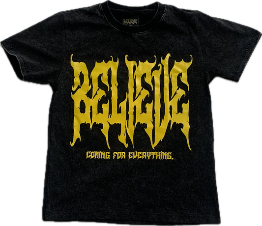 BLV washed tee (BLACK)